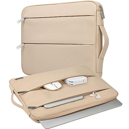 Voova 15-14 Inch Laptop Sleeve,MacBook Case，Laptop Case，Apricot | Slim splash-proof 14-inch laptop case compatible with MacBook Pro M1-M13 Max, HP, Lenovo, Acer and Asus for daily use - color: Apricot, size: 14-15 Inch