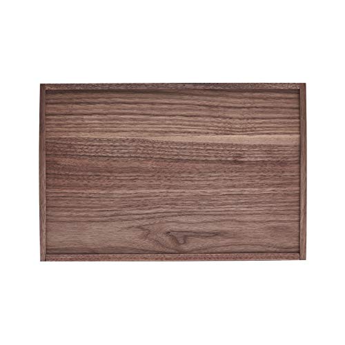 pandapark Wood Organizer Tray,Black Walnut,Desk & Drawer Storage Box (Walnut Master) - color: Walnut Master-4