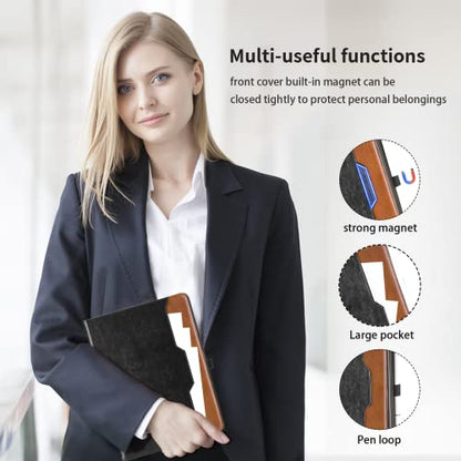 Case for Samsung Galaxy Tab A7 Lite 8.7 Inch 2021 (SM-T227/T225/T220) - PU Leather Business Flip Case with Hand Strap and Pocket, Black - color: Black, size: Samsung Galaxy Tab A7 Lite 8.7"