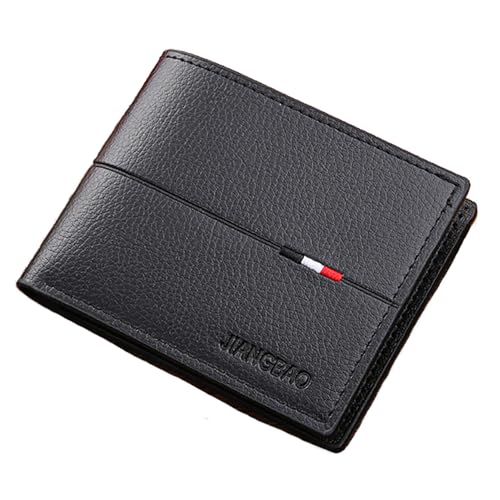 Slim Wallet for Men with Money Clip, Minimalist Wallet with Zipper, Bifold Mens Wallets with Credit Card Holder, PU Leather Men's Wallet with Coin Purse, Carteras Para Hombres (Black 3) - color: Black 3