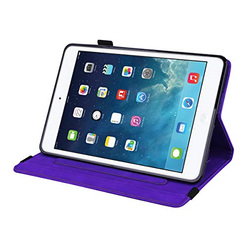 Case for iPad mini 5 7.9 Inch, PU Leather Stand, Purple - color: Purple, size: 7.9 inch - iPad Mini 1/2/3/4/5