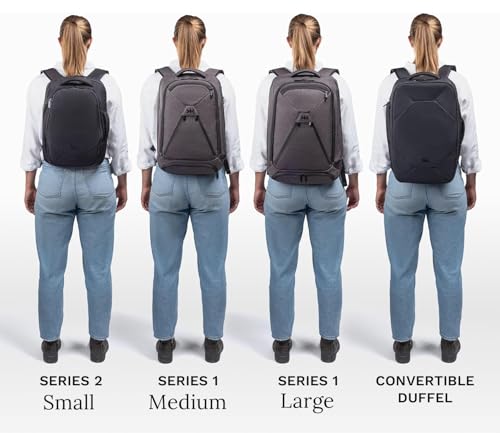 Knack Series 1 Laptop Backpack Fits up to 17 Inch - Knack Bags Carry-On Backpack, TSA Approved, Expandable Travel Backpacks With 4 Day Outfit Capacity (Stealth Black, Large) - color: Black, size: Large