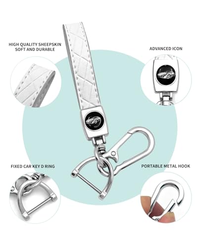 For Mercedes Benz Key cover & Key chain accessories (White set) | Advanced soft TPU key Case is compatible with C E R S G S CLS CLK GLC ML GLE GLS SL SLR Maybach AMG Smart Remote Key - color: Key Case + Sheepskin Metal Key Chain(white)