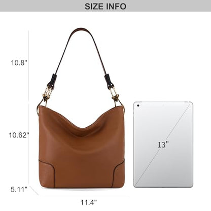 Montana West Hobo Bags for Women Top Handle Satchel Shoulder Purse Bucket Handbag - color: Special-brown