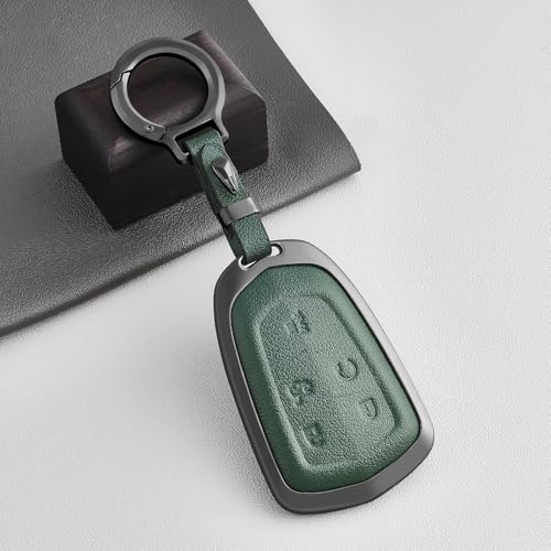 Key Fob Cover Compatible with Cadillac CTS XTS ATS STS XT4 XT5 CT6 SRX - color: Green