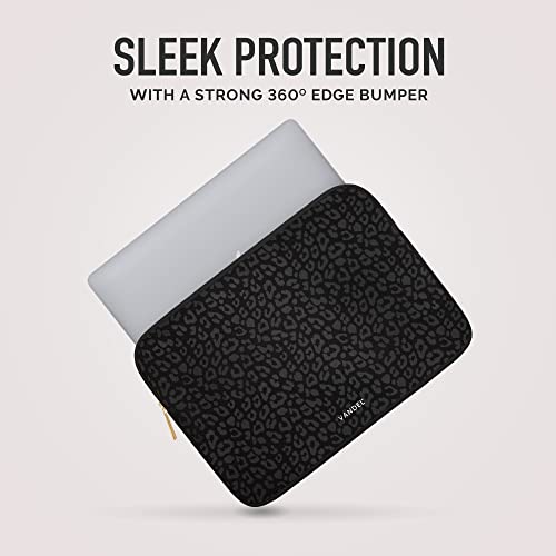 Vandel Slim, Protective Laptop Sleeve for 14 Inch Laptops, MacBook Pro 14 | Fits MacBook Pro 14 inch, HP 14” Laptops, Dell XPS 14, 14” Chromebooks, HP Stream, Dell Latitude, Lenovo IdeaPad, Protextive - color: c. Black Leopard, size: 14 Inch