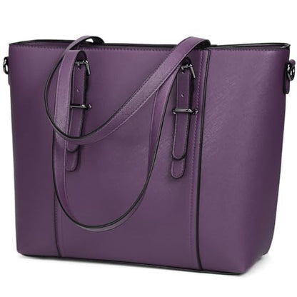 Women Purses and Handbags Tote Shoulder Bag Top Handle Satchel Bags for Ladies - color: Purple