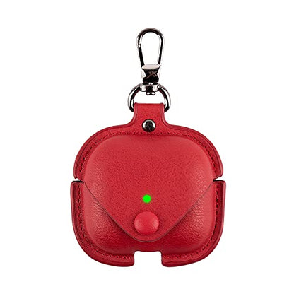Headphones Cases for AirPods 3 Case Cover, Business PU Leather Cases Covers with Carabiner Apple AirPods (3rd Generation) Charging Case Cases - color: Red, size: AirPods 3