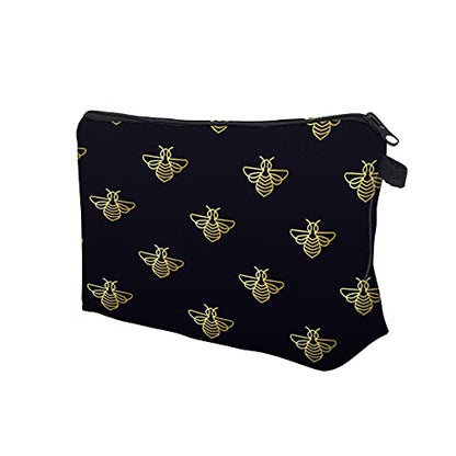 Deanfun Makeup Case Small, Cosmetic Zipper Bag Waterproof for Purse Mini, Women Cute Traveling Accessories Pouch for Ladies Thanksgiving Gifts(D2-55146) - color: D2-55146