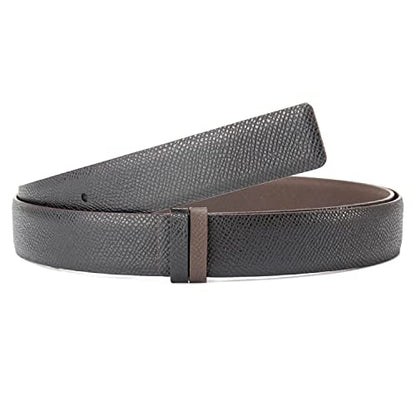 Vatee's Reversible Genuine Leather Replacement Belt Strap For Men/Women | Without Buckle , 1"/25mm/1.14"/29mm Wide - color: H284: Black / Brown 2.5cm, size: EU90 (L 105cm/41in. W 2.5cm/1in)