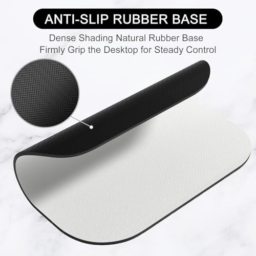 Hsurbtra Mouse Pad, Premium-Textured Small Square Mousepad 8 x 9 Inch Gray, Thick 3 mm Anti-Slip Waterproof Rubber Pretty Cute Computer Mat for Office Home Gaming Laptop Men Women Kids - color: Space Gray, size: R-Square (8" x 9")