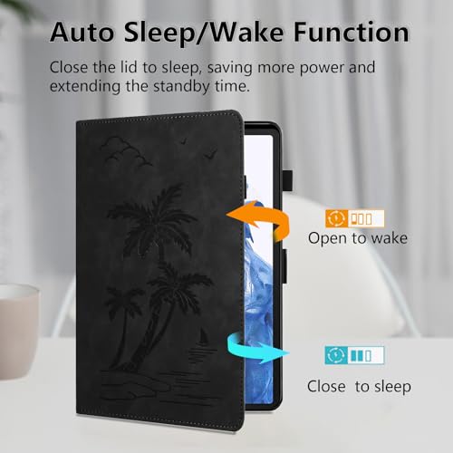 Case for Samsung Galaxy Tab S8 2022 / Tab S7 2020 11 Inch Model (X700/X706/T870/T875/T878) - Premiun PU Leather Folio Stand Protective Case with Pocket, Auto Wake/Sleep Smart Tablet Cover, Black - color: Black, size: Samsung Galaxy Tab S8/S7 11"