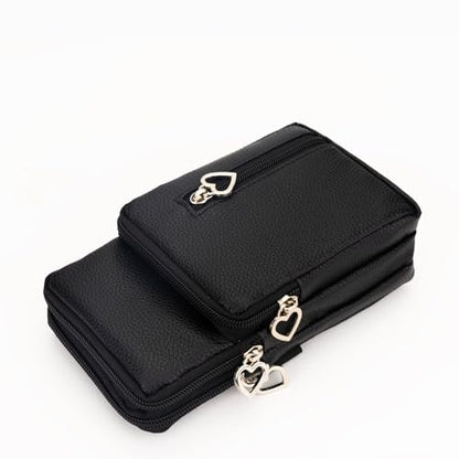 Small Crossbody Bag for Women - Mini Phone Purses with Crossbody Strap and Wallet - Nylon Arm Bag - color: Z-black