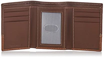 Timberland Men's Leather Trifold Wallet with ID Window - color: Brown/Tan