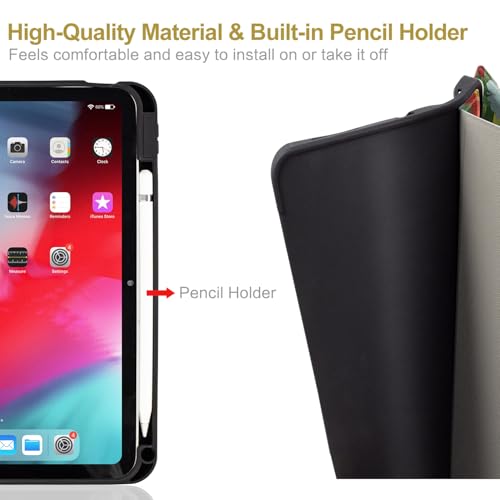 Lokigo New for iPad (A16) 11th Generation Case 11 Inch 2025, iPad 10th Generation Case 10.9 inch 2022 with Pencil Holder, Support Touch ID, Oil Painting Daisy - color: Colorful Daisy