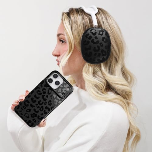 VELVET CAVIAR Case Cover for AirPods Max 2 & 1 - Cute Protective Headphone Accesssories (Black Leopard) - color: Black Leopard