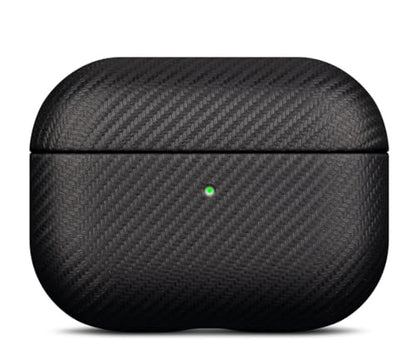 LOPIE Handmade Compatible with AirPods Pro 3rd Generation Case Cover (Not for Pro 2nd Gen), Made of Vegan Leather, Carbon Fiber Style, Protective Hard Shell Cover for AirPods Pro 3 - Black - color: [Carbon Fiber Style]-Black