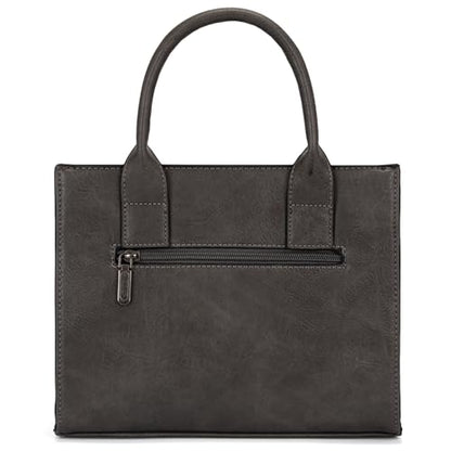 Wrangler Tote Bag for Women Designer Satchel Handbags Top-handle Purses with Strap - color: Leopard-light Grey
