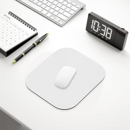 Hsurbtra Mouse Pad, Premium-Textured Small Square Mousepad 8 x 9 Inch Gray, Thick 3 mm Anti-Slip Waterproof Rubber Pretty Cute Computer Mat for Office Home Gaming Laptop Men Women Kids - color: Space Gray, size: R-Square (8" x 9")