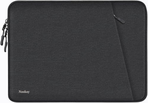 Laptop Sleeve 13.3 inch, Shockproof Protective Water Resistant Computer Bag | Laptop Case with Accessories Pocket, Laptop Cover Compatible with MacBook Air/Pro 13-13.3 inch, MacBook Pro 14 inch, Black - color: Black, size: 13.3 Inch