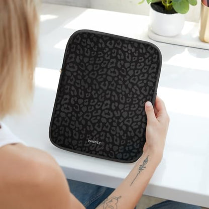 Vandel Slim & Protective Tablet Sleeve for 9-11 inch iPad A16, 11 iPad Pro | Fits al 9-11 Inch iPads + Tablets, 10.9" iPad,10.2" iPad, 10.9" iPad Air, 11 Inch Samsung Galaxy Tab A9+, Fits Magic Keyboard - color: c. Black Leopard, size: 9-11 Inch Tablet