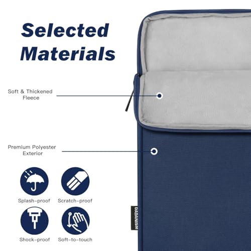 Dadanism 13 Inch Tablet Sleeve Protective Carrying Case, Denim | Fits iPad Pro 13 inch M5/M4, iPad Air 13 inch M4/M3, iPad Pro 12.9", MacBook Neo 13" 2026, Galaxy Tab S10+ 12.4"/Tab S10 FE+ - color: Denim, size: 13 inch