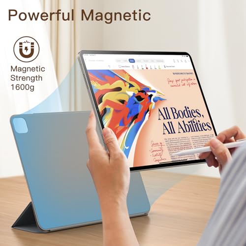 JETech Magnetic Case for iPad Pro 12.9" 6/5/4/3, Space Gray | For 2022/2021/2020/2018 Model, Slim Smart Design Cover, Auto Wake/Sleep, Lightweight Protection, Supports Pencil 2nd Charging - color: Space Gray