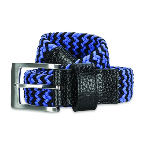 FootJoy Woven Golf Belt - color: Vivid Violet/Black, size: Long (36"-42")