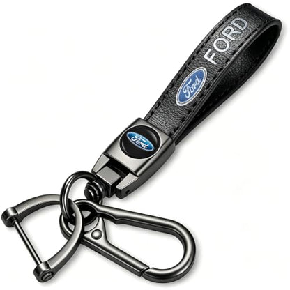 YUIQIEUY Genuine Leather Car Keychain Key Chains Ring Accessories for Man and Woman Family Present Black - color: Black-12