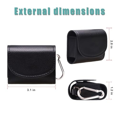 Leather Case for Apple AirPods 4/Pro 3 & JBL Tune Buds Wireless Earbuds | Travel Carrying PU Case Cover for Apple AirPods 4/Pro 3 & JBL Tune Buds & Beats Powerbeats Pro 2 Wireless Earbuds