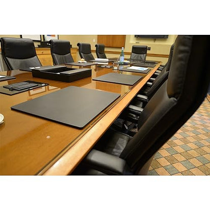 Dacasso Leatherette Conference Pads - color: Black, size: 20" x 16"