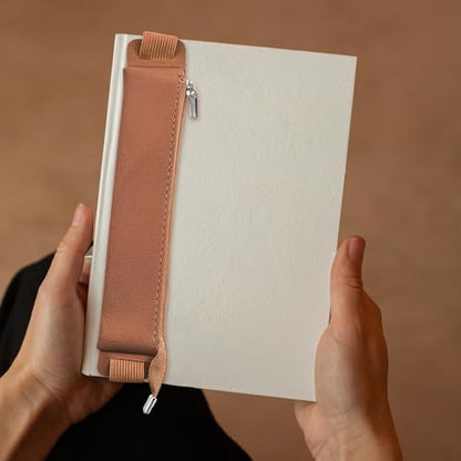 Aswewamt 5 Pcs Elastic Notebook Band Holders PU Leather Adjustable Pen Sleeve Pouch Pencil Holder Case for Notebook Planners Binders Books - style: Style_3
