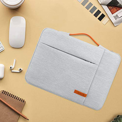 Lacdo 360° Protective 14 Inch Laptop Sleeve Case for HP Lenovo Dell ASUS Acer Chromebook 14 / HP Stream 14 / Dell Inspiron 14 / Lenovo IdeaPad 14 / Acer Spin 3 / ASUS ZenBook 14 Computer Bag, Gray - color: Gray, size: 14 Inch