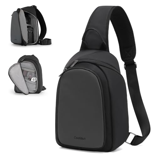 Cwatcun Camera Sling Bag Small, DSLR/SLR/Mirrorless Compact Camera Bag