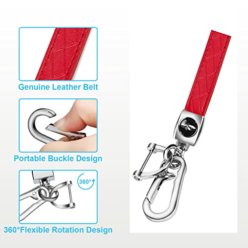 QBUC for BMW Key Fob Cover with Leather Keychain | for BMW 2 5 6 7 Series X1 X2 X3 X5 X6 X7 Premium Soft TPU Key Fob Holder (1-Red) - color: 1-Red