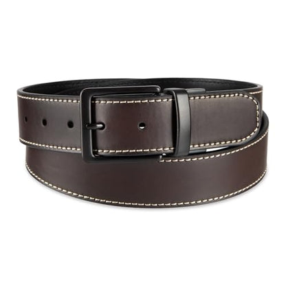 Levi's Men's Reversible Casual Jeans Belt - color: Brown/Black Logo Buckle, size: Small (30-32)