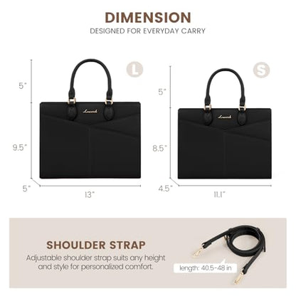 LOVEVOOK Purses for Women,Satchel Handbags Tote Bag, Pu Leather Shoulder Crossbody Top Handle Purse with Zipper - color: Black, size: Small
