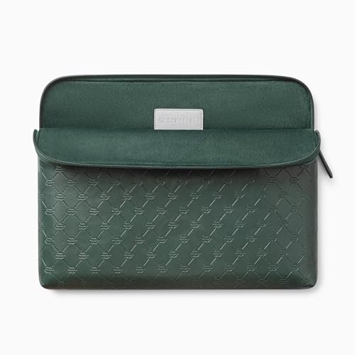 Comfyable x Edition Tablet Sleeve 13 Inch, Compatible with 13" iPad Air/Pro M4 2026, Smart/Magic Keyboard with Pencil Holder, Faux Leather Case with a Front Zip Pocket for Men Women, Midnight Green - color: Midnight Green, size: 13" iPad Pro & iPad Air