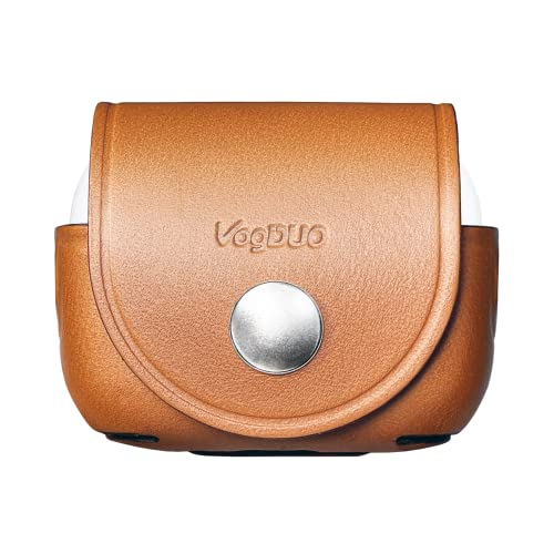 Genuine Leather AirPods Pro 3 Cover - Handcrafted Protective Case Anti-Lost Belt Loop Lanyard Ports with Cover Clip Holder, Compatible with Apple AirPods Pro 3 (Tan) - color: Tan