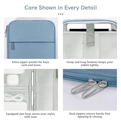 Dadanism 9-11 Inch Tablet Sleeve Padded Carrying Case, Blue | Fits iPad A16 11" 2025, iPad 10th Gen 10.9", iPad Air M4/Pro M5 11", iPad Air 5/4, iPad 9/8/7th Gen, Galaxy Tab A11+ Plus 11" - color: Blue, size: 9-11 inch