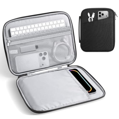 MoKo 13 Inch Padded Tablet Sleeve Protective Carrying Case with Handle | Fits iPad Pro 13-inch M5, iPad Air 13-inch M4, iPad Pro 12.9 M2/M1, Surface Laptop Go 12.4 and Tab S8+/S9+ 12.4, Black - color: Black, size: 13 Inch