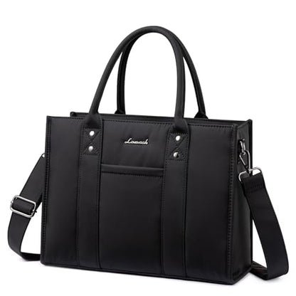 LOVEVOOK Purse for Women Leather Tote Bag Purse and Handbags, Satchel Shoulder Crossbody Top Handle Bags with Zipper - color: Black-puffer