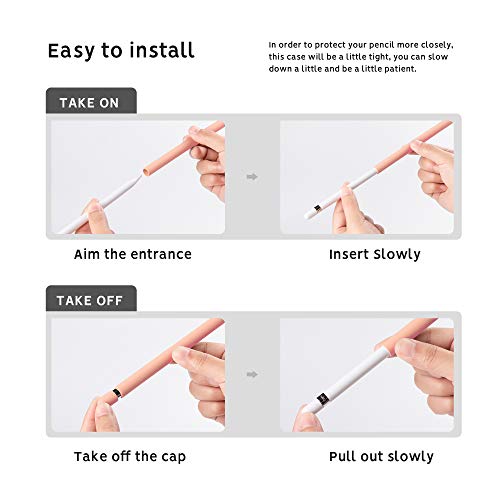 Eleet Silicone Sleeve for Apple Pencil 1st Generation, iPad Pro 9.7 inch, Protective Case, Pink - color: 1st Pink, size: 1st Generation