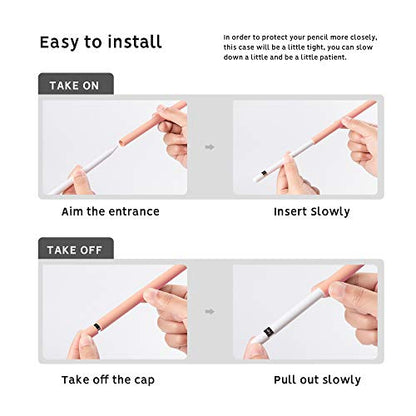 Eleet Silicone Sleeve for Apple Pencil 1st Generation, iPad Pro 9.7 inch, Protective Case, Pink - color: 1st Pink, size: 1st Generation