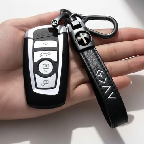 Christian Cross Leather Keychain for Men – Christian Gift for Dad Husband Son - color: Black 1 - Gift Box