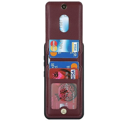 iCoverCase Wallet Case for Samsung Galaxy S23 Compatible with MagSafe, Magnetic Detachable Card Slots Holder PU Leather Kickstand Wireless Charging Case (Wine Red) - color: Wine Red, size: Samsung Galaxy S23