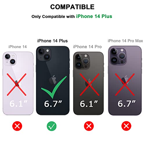 TENDLIN Compatible with iPhone 14 Plus Case Wood Grain with Carbon Fiber Texture Design Leather Hybrid Slim Case Black - color: Black, size: iPhone 14 Plus