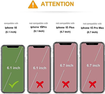 KIHUWEY for iPhone 15 Wallet Case Card Holder Kickstand, Lichee Blue | Credit Card Slots, PU Leather, Magnetic Clasp, Flip Heavy Duty Protection Cover for Men and Women - color: Lichee Blue