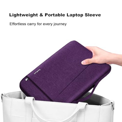 Ferkurn Purple Laptop Sleeve, 14 inch, Compatible with MacBook Pro 2021, Notebook Asus, Acer Chromebook, Handmade, Zipper - color: Purple, size: 14 inch