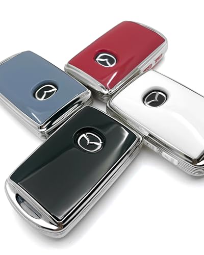 For Mazda Key fob Cover Shell (Blue Key Case) - color: Blue (Without Key Chain)